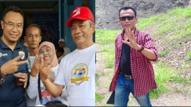 Tatag Prabawanto, mantan Sekretaris Daerag Sragen (kaos putih).Foto:Istimewa