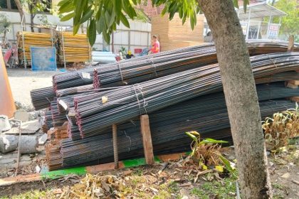 Progres pembangunan gedung health science kampus A Universitas Airlangga,
Foto by Management PT KWOSM    